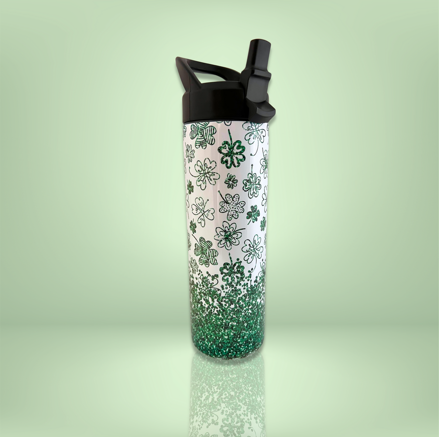 Field of Clovers Water Bottle